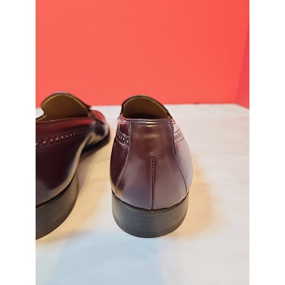 Johnston & Murphy Limited Men\'s Size 9.5 D/B 10462 Burgundy Loafers Tassels Kilt main image 11